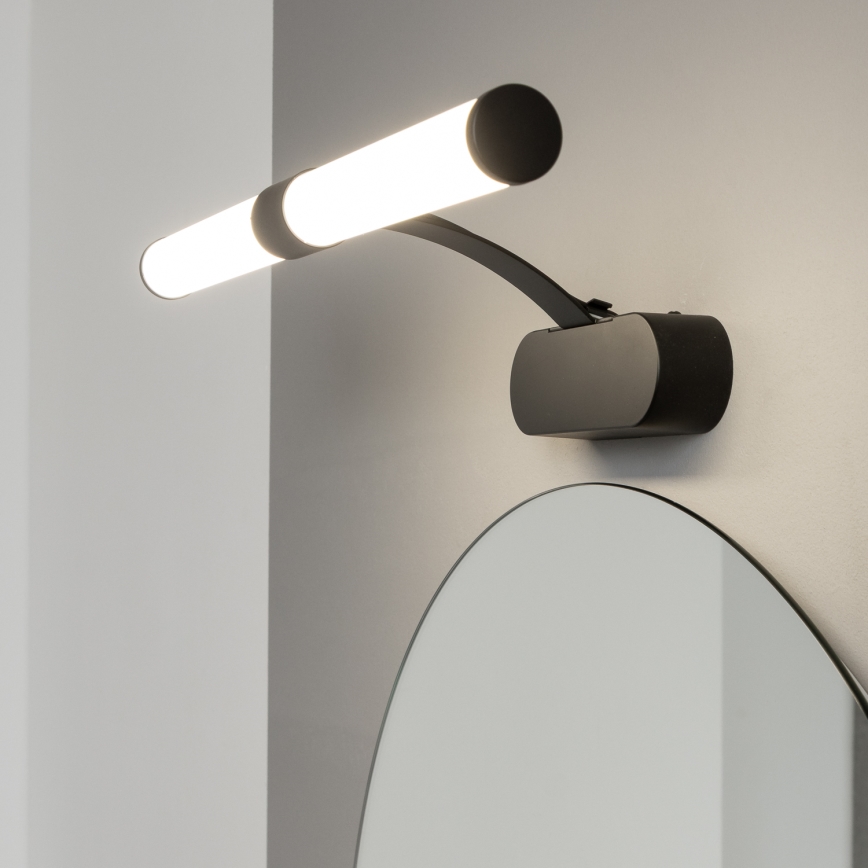 Brilagi - TUBEO Lampada LED 2 in 1 per specchio da bagno, 6 W/230 V, 40 cm, IP44, nero