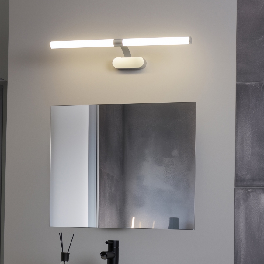 Brilagi - Specchio da bagno con luce LED 2 in 1 TUBEO LED/8W/230V 60 cm IP44 argento