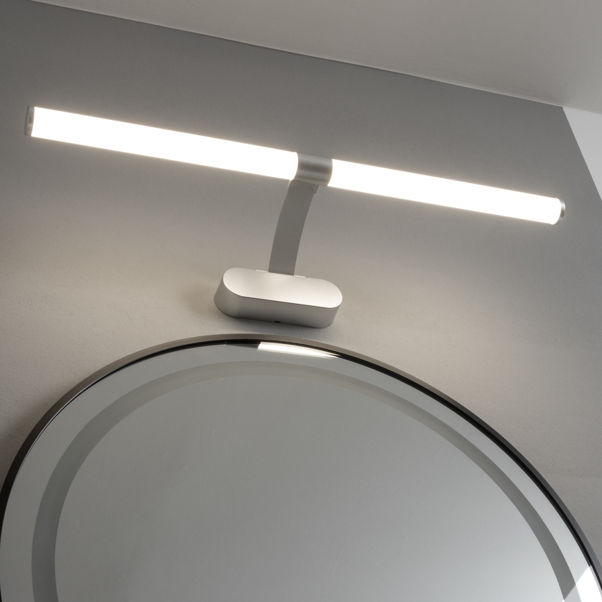 Brilagi - Specchio da bagno con luce LED 2 in 1 TUBEO LED/8W/230V 60 cm IP44 argento