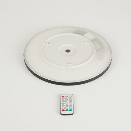 Brilagi - Lampada da soffitto dimmerabile LED RGBW ULTRA SLIM LED/18W/230V 2700-6500K diam. 30 cm nero + telecomando
