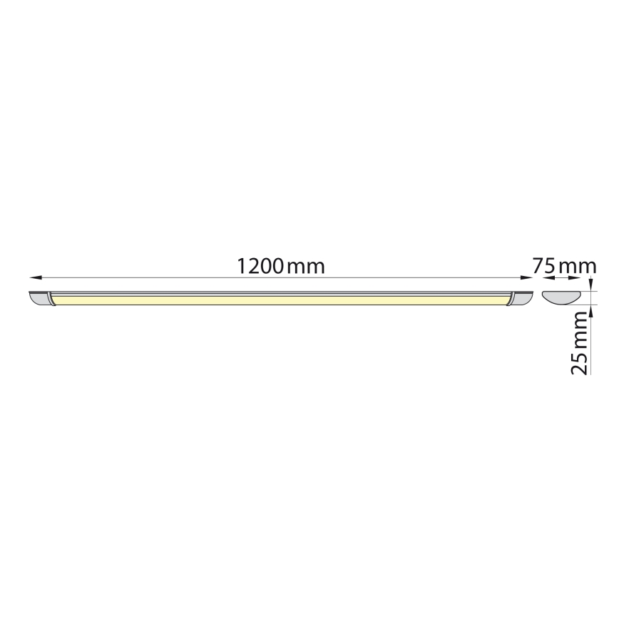 Brilagi - Lampada LED sottopensile LUMA LED/32W/230V 120 cm