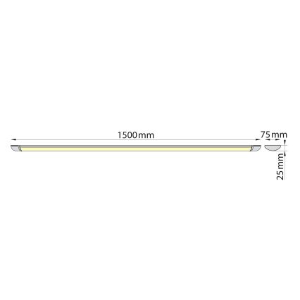 Brilagi - Lampada LED sottopensile LUMA LED/40W/230V 150 cm