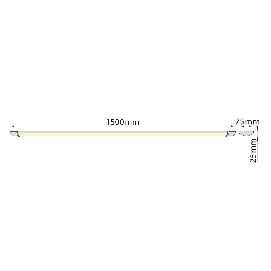 Brilagi - Lampada LED sottopensile LUMA LED/40W/230V 150 cm