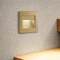 Brilagi - Lampada per gradini LED STEP LIGHT LED/1,5W/230V IP44 dorata