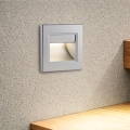 Brilagi - Lampada per scale LED STEP LIGHT LED/1,5W/230V IP44 argento