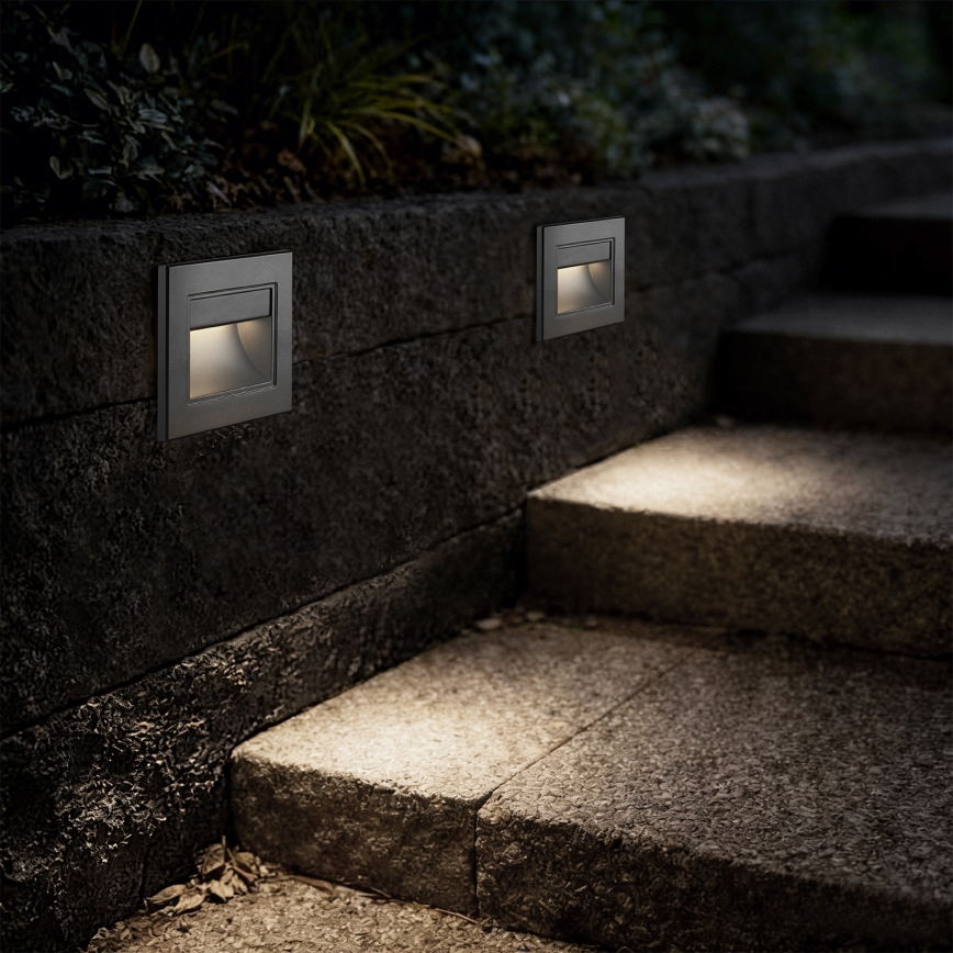 Brilagi - Lampada per scale STEP LIGHT LED/1,5W/230V IP44 antracite