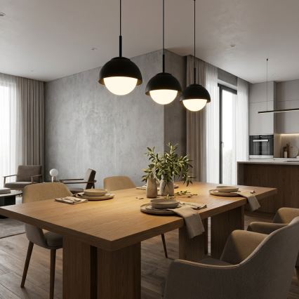 BRILAGI - Lampada sospesa a cavo COSMO 3xE27/60W/230V nera