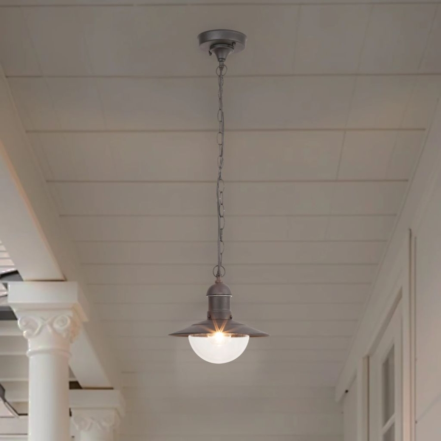 Brilagi - Lampada sospesa per esterni MOLDE 1xE27/60W IP44 nera