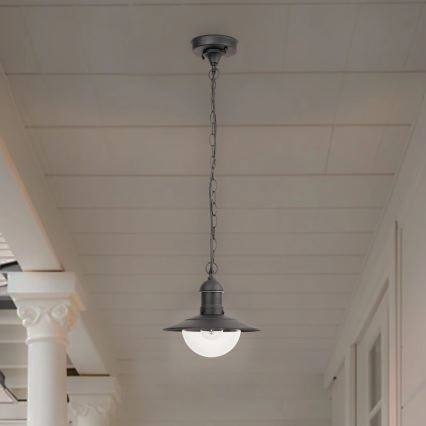 Brilagi - Lampada sospesa per esterni MOLDE 1xE27/60W IP44 nera
