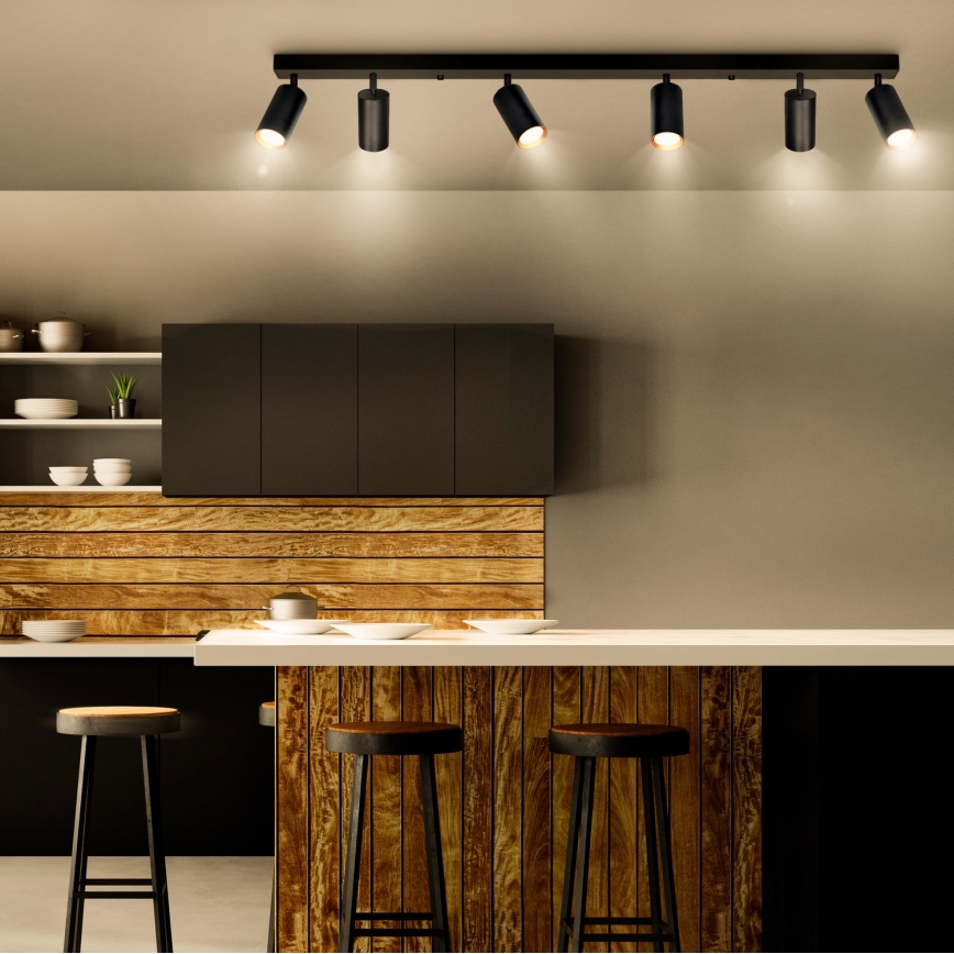 Brilagi - Faretto LED RGBW dimmerabile SELE 6xGU10/6,5W/230V 2700-6500K nero/oro