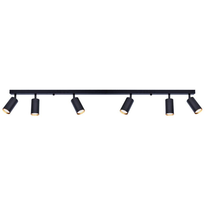 Brilagi - Faretto LED RGBW dimmerabile SELE 6xGU10/6,5W/230V 2700-6500K nero/oro