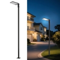 Brilagi - Lampada stradale LED da esterno con palo e snodo 3 m URBANLIGHT LED/200W/230V nero IP65