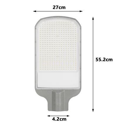 Brilagi - Lampada stradale LED da esterno URBANLIGHT LED/200W/230V grigia IP65