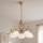 Brilagi - Lampadario a catena ANTICO MODERN 5xE27/60W/230V beige