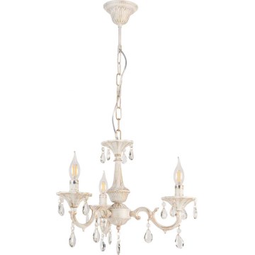 Brilagi - Lampadario a catena CLASSIC 3xE14/10W/230V crema/patina