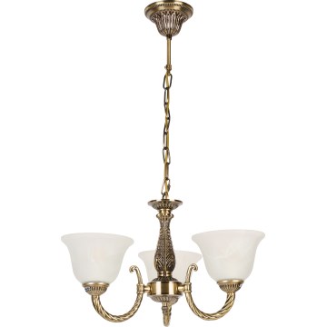 Brilagi - Lampadario a catena CLASSIC 3xE14/10W/230V ottone