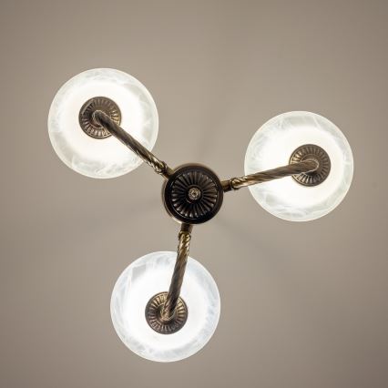 BRILAGI - Lampadario a catena CLASSIC 3xE14/10W/230V ottone
