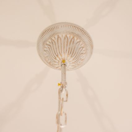 BRILAGI - Lampadario a catena CLASSIC 6xE14/10W/230V crema/patina