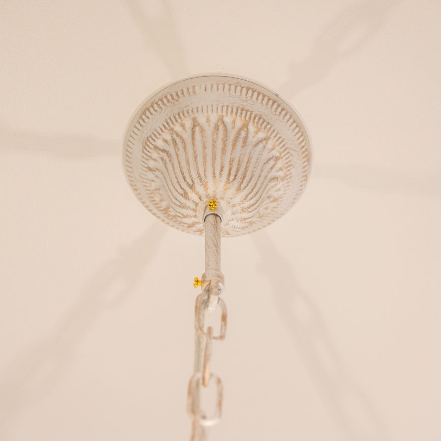 BRILAGI - Lampadario a catena CLASSIC 6xE14/10W/230V crema/patina