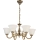 Brilagi - Lampadario a catena CLASSIC 6xE14/10W/230V in ottone
