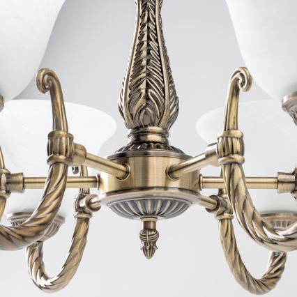 BRILAGI - Lampadario a catena CLASSIC 6xE14/10W/230V in ottone