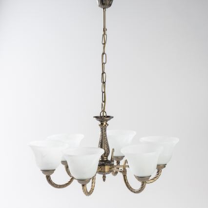 BRILAGI - Lampadario a catena CLASSIC 6xE14/10W/230V in ottone