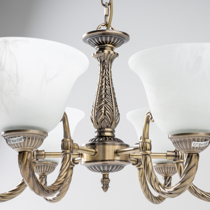 BRILAGI - Lampadario a catena CLASSIC 6xE14/10W/230V in ottone