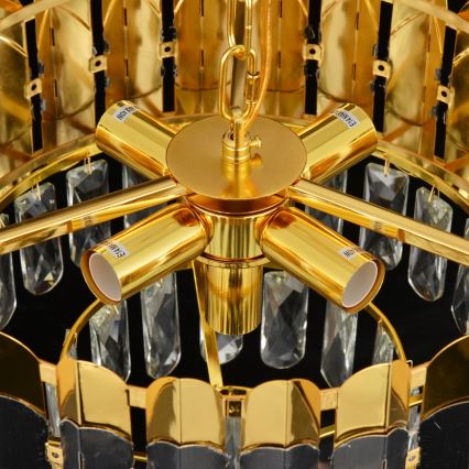 Brilagi - Lampadario a catena CRISTAL 5xE14/40W/230V Ø 38 cm