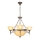 Brilagi - Lampadario a catena DAHLIA 6xE27/40W/230V diam. 74 cm ottone