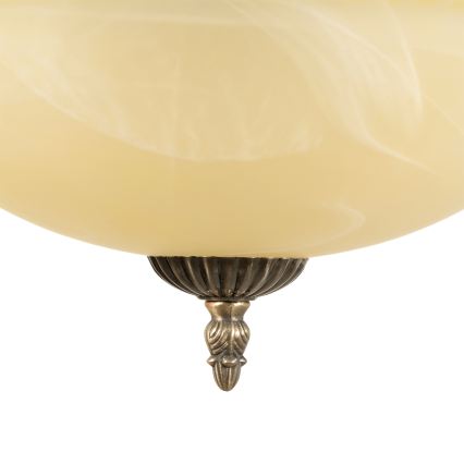 BRILAGI - Lampadario a catena DAHLIA 9xE27/40W/230V Ø 74 cm ottone