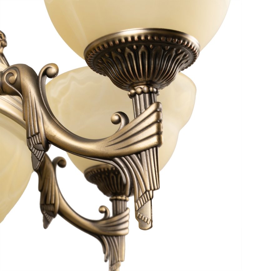 BRILAGI - Lampadario a catena DAHLIA 9xE27/40W/230V Ø 74 cm ottone