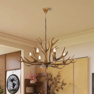 Brilagi - Lampadario a catena DEER 6xE14/10W/230V diam. 102 cm