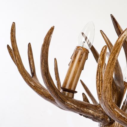 Brilagi - Lampadario a catena DEER 6xE14/10W/230V Ø 70 cm a corna