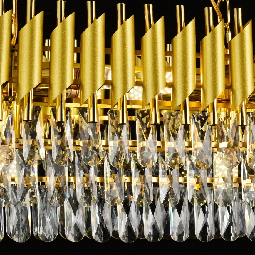 Brilagi - Lampadario a catena ECLIPSE 10xE14/10W/230V 78x28 cm dorato