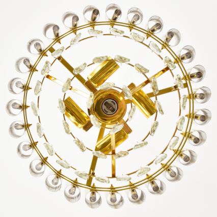 Brilagi - Lampadario a catena ECLIPSE 5xE14/10W/230V Ø 38 cm oro