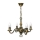 Brilagi - Lampadario a catena IMPERO 4xE14/60W/230V ottone