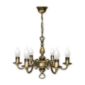 Brilagi - Lampadario a catena IMPERO 6xE14/60W/230V ottone