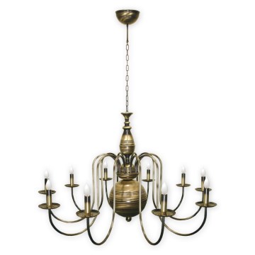 Brilagi - Lampadario a catena OPERA MAX 10xE14/60W/230V ottone