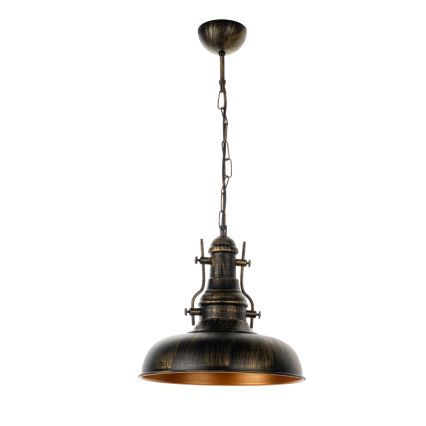 Brilagi - Lampadario a catena PYRONIC 1xE27/40W/230V Ø 32 cm bronzo/patina