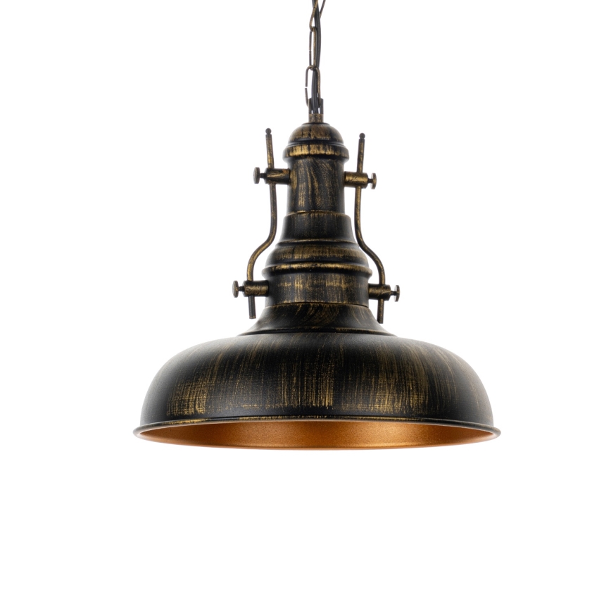 Brilagi - Lampadario a catena PYRONIC 1xE27/40W/230V Ø 32 cm bronzo/patina