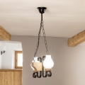 Brilagi - Lampadario a catena QUEEN 2xE14/40W/230V rovere