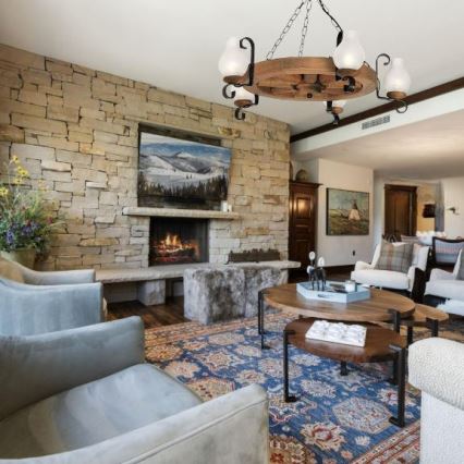 Brilagi - Lampadario a catena ROATA 5xE14/40W/230V Ø 70 cm faggio