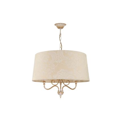 Brilagi - Lampadario a catena SONIA 3xE27/15W/230V Ø 56 cm crema/patina