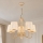 Brilagi - Lampadario a catena SONIA 5xE27/15W/230V Ø 64 cm crema/patina