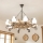 Brilagi - Lampadario a catena TIMONA 8xE14/40W/230V rovere