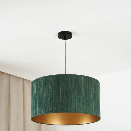 Brilagi - Lampadario a cavo BOSTON ROLLER 1xE27/15W/230V diam. 45 cm paglia verde/oro