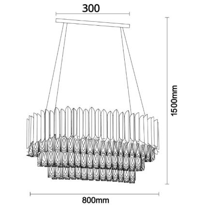 Brilagi - Lampadario a cavo CARLOS 10xE14/40W/230V