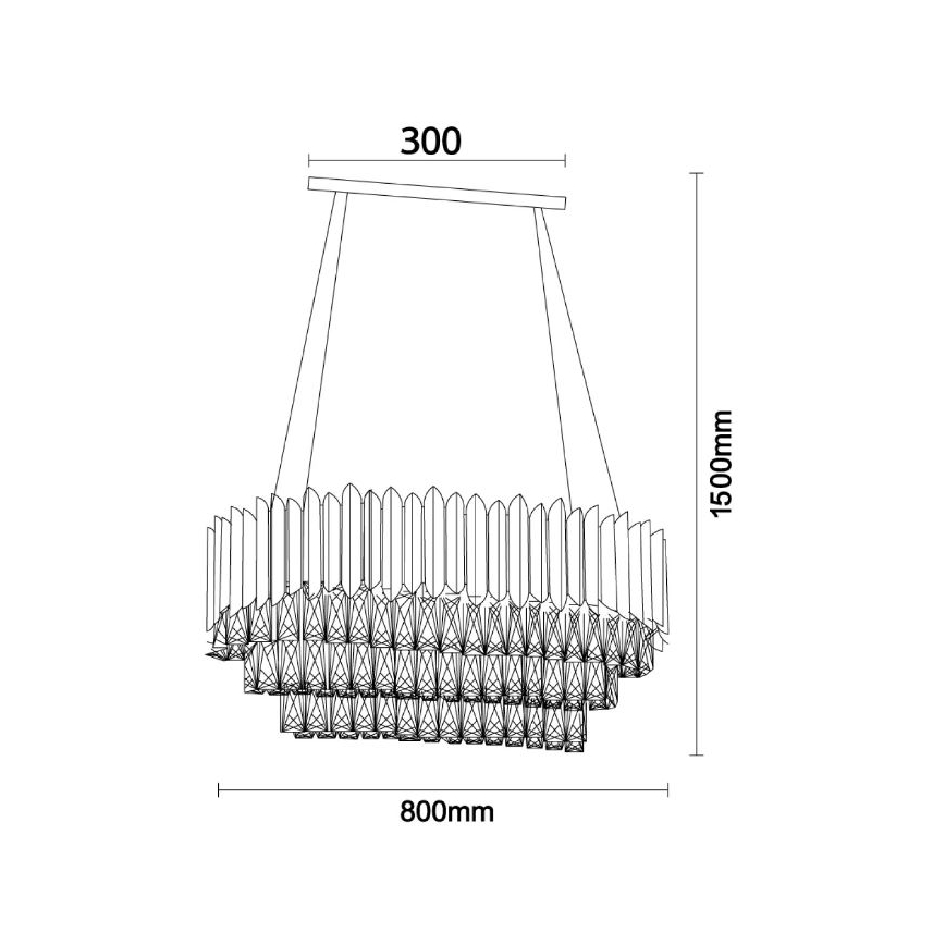 Brilagi - Lampadario a cavo CARLOS 10xE14/40W/230V