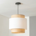 Brilagi - Lampadario a cavo CERIA 1xE27/40W/230V Ø 30 cm nero/beige/bianco