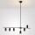 Brilagi - Lampadario a cavo CRANE 6xGU10/30W/230V nero